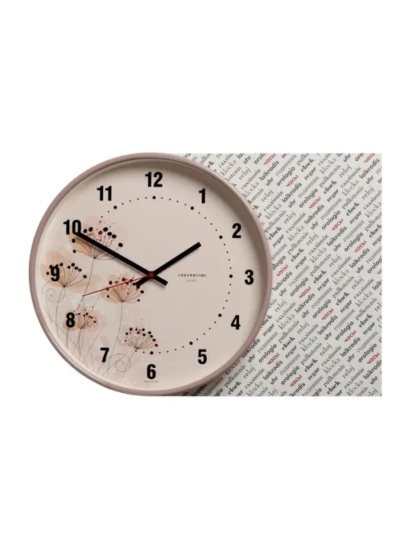 Часы настенные &laquo;Полевые цветы&raquo;, плавный ход, d=30.5 см