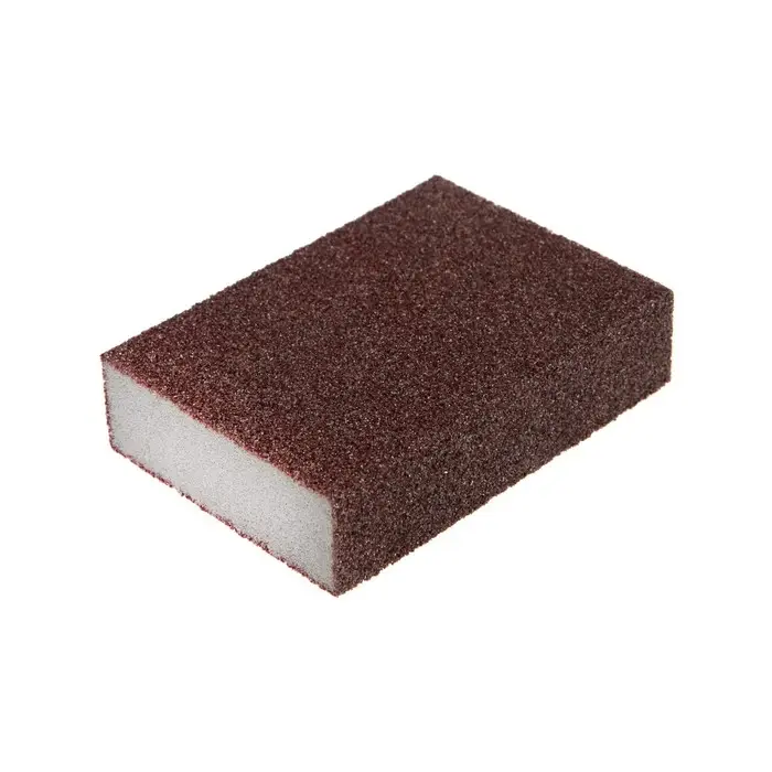 Губка абразивная шлифовальная ТУНДРА, мягкая, 100&times;70&times;25 мм, P40
