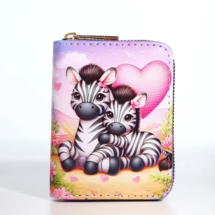Кошелёк на молнии &laquo;Зебры&raquo;, разноцветный