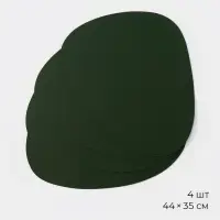 Салфетки сервировочные на стол &laquo;Тэм&raquo;, 44&times;35 см, 4 шт., зелёные