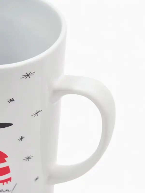 Кружка чайная новогодняя &laquo;С новым годом! Снеговик&raquo;, 450 мл