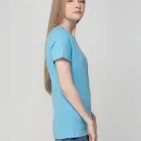 Футболка женская T-bolka Lady голубая, размер L