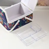 Шкатулка для рукоделия и шитья &laquo;Цветочная мозаика&raquo;, хранение ниток, иголок, мелочи, 19&times;26&times;14.5 см