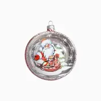 Ёлочный шар &laquo;Морозко&raquo; d=9.5 см, МИКС