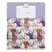 Тетрадь 12 листов в клетку Grimace, обложка мелованный картон, МИКС Тетрадь 12 листов в клетку Grimace, обложка мелованный картон, МИКС