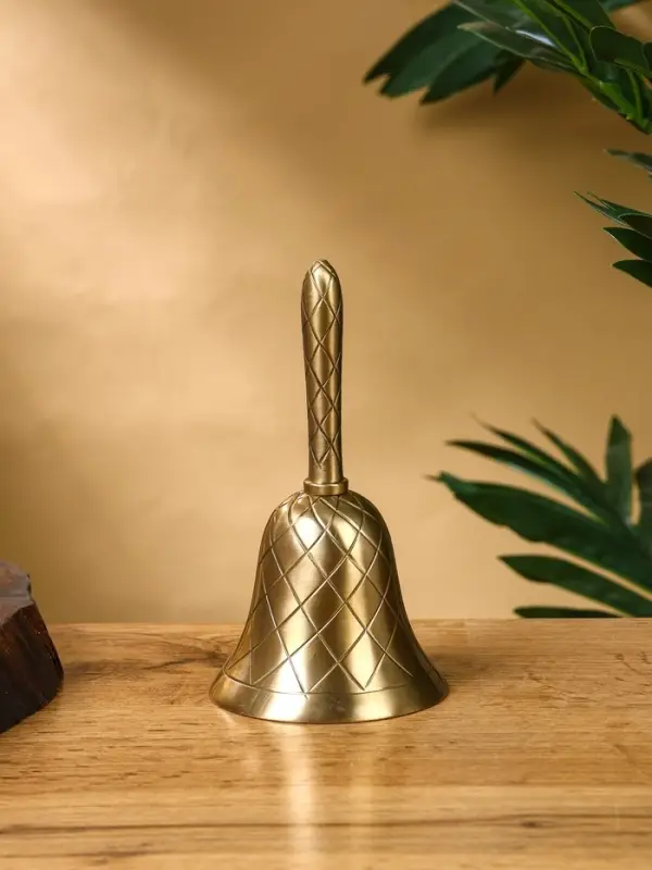 Колокольчик «Еловая шишика», латунь, 14 см Колокольчик «Еловая шишика», латунь, 14 см