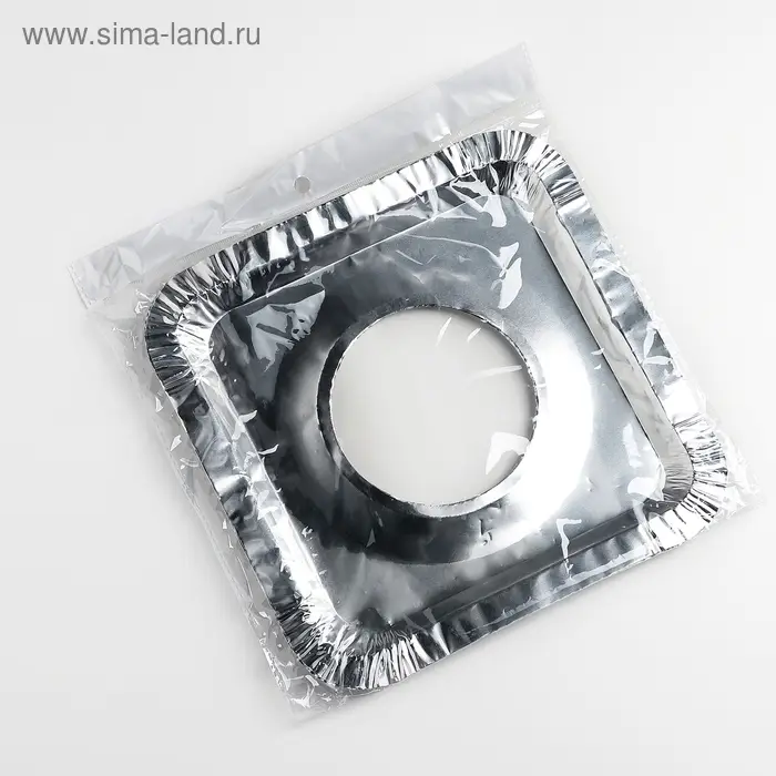 Набор пластин для защиты газовой плиты, 21.5&times;21.5 см, 5 шт.,алюминий, фольга