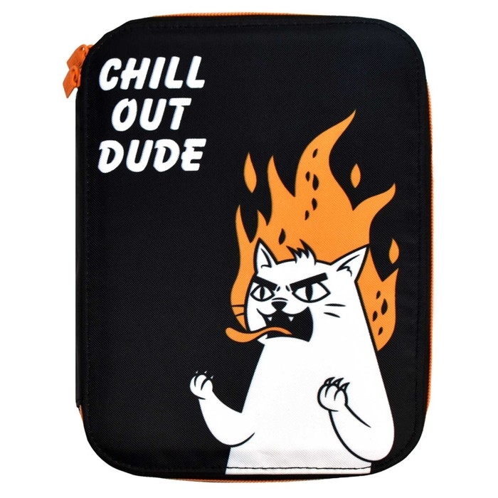 Пенал-футляр мягкий 165 х 235 х 30 мм, текстильный, Феникс Пенал-футляр мягкий 165 х 235 х 30 мм, текстильный, Феникс "Яростный кот" 64996