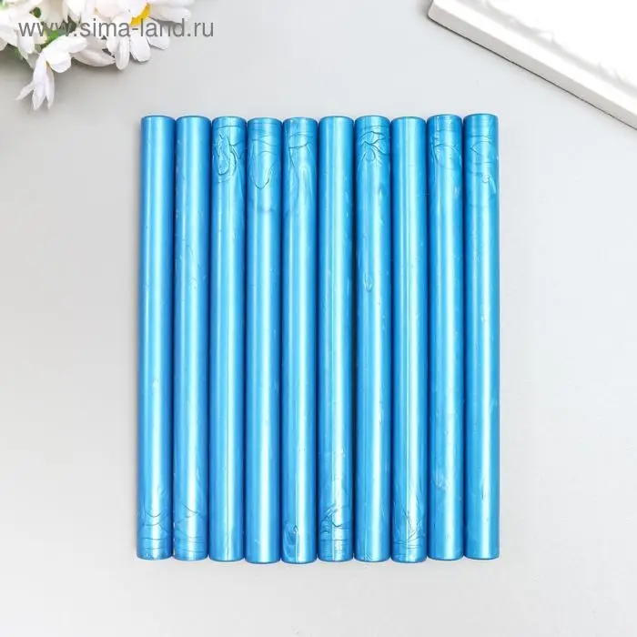 Сургуч для печати стержень "Ярко-голубой" 13,2х1,1 см