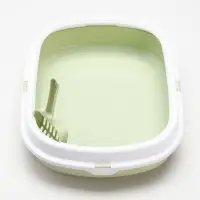 Туалет с бортом 40×34×11 см, зелёный Туалет с бортом 40×34×11 см, зелёный