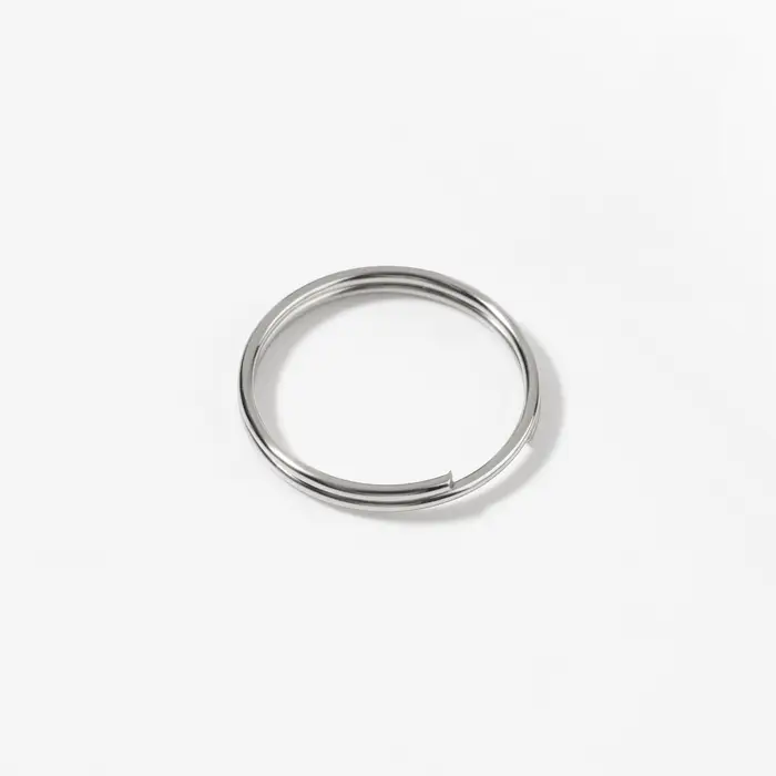 Кольцо для брелока, d = 14 мм, 20 шт, цвет серебряный