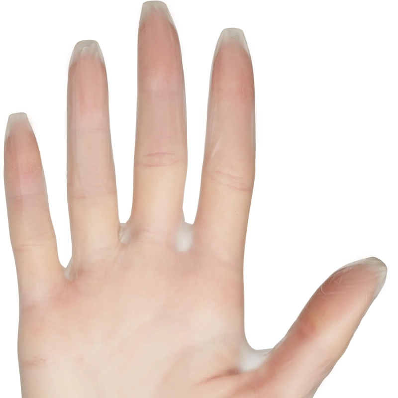 Перчатки однораз. виниловые, н/о, прозр. AVIORA (S) 50п/уп 5,5гр 402-637 ПС