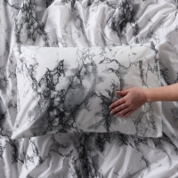 КПБ LoveLife евро White marble 200*217см, 215*240см,50*70см-2 шт, микрофибра,100% п/э