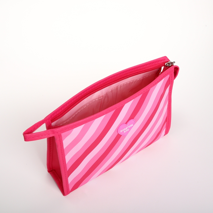 Косметичка на молнии, цвет малиновый Косметичка на молнии, цвет малиновый