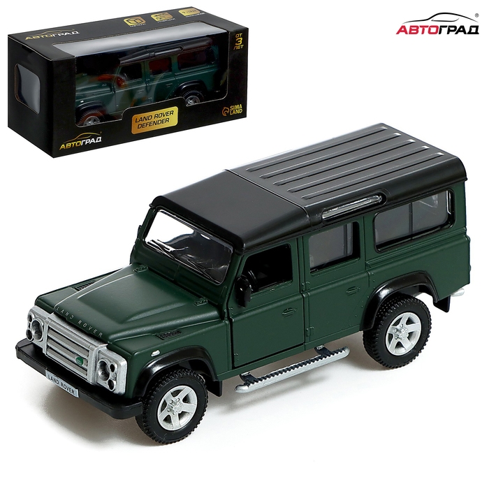 Машина металлическая LAND ROVER DEFENDER, 1:32, инерция, цвет матовый зелёный Машина металлическая LAND ROVER DEFENDER, 1:32, инерция, цвет матовый зелёный