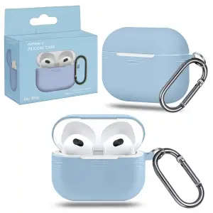 Чехол для AirPods 3 с карабином №16 Coast Blue