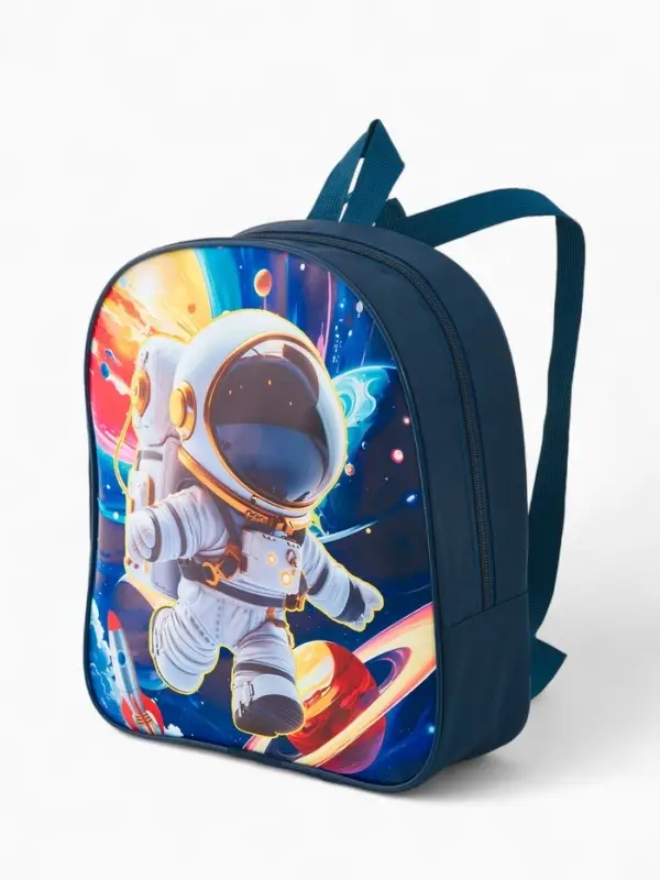 Рюкзак детский 27*10*30, отд на молнии, космос т-синий Рюкзак детский 27*10*30, отд на молнии, космос т-синий