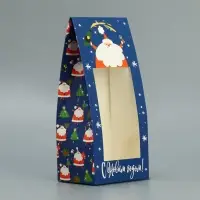 Коробка складная «Дед мороз», 9 х 19 х 6 см