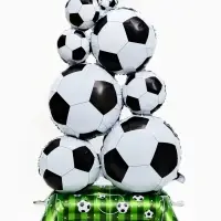 Воздушный шар фольгированный 60" &laquo;Футбол", под воздух