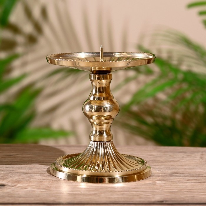 Подсвечник "Кэндл" латунь 9 см