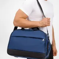 Спортивная сумка Atlantes, синяя с черным