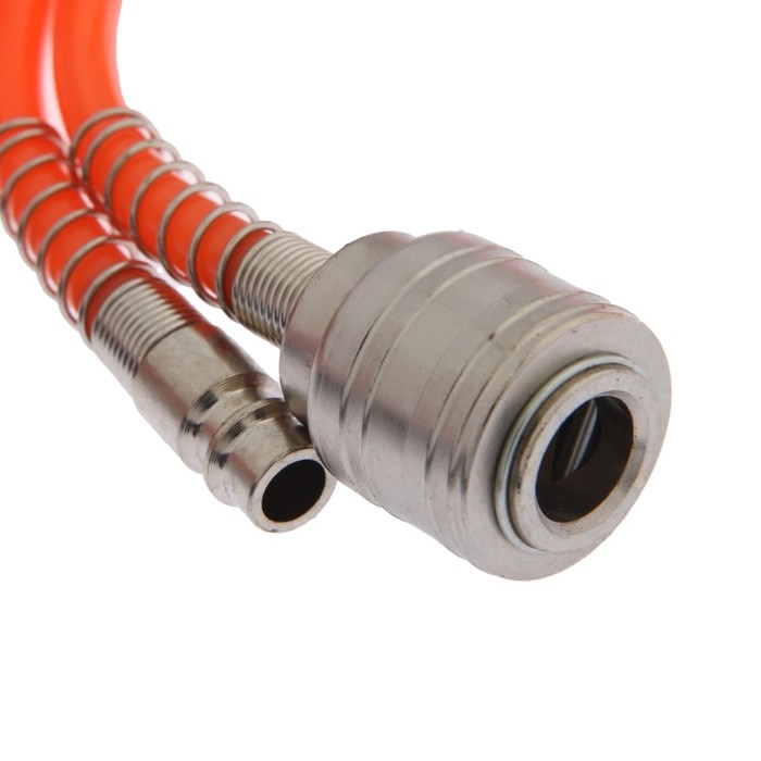 Шланг спиральный с быстросъемным соединением СЕРВИС КЛЮЧ, 70607, 1/4М, 15 м Шланг спиральный с быстросъемным соединением СЕРВИС КЛЮЧ, 70607, 1/4М, 15 м