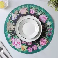 Салфетки сервировочные на стол Доляна &laquo;Роуз&raquo;, 4 шт., d=38 см