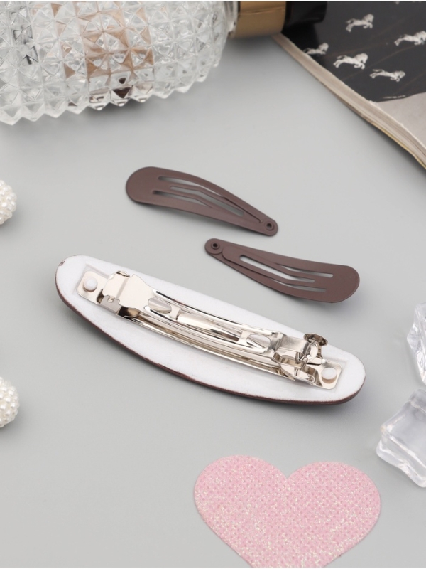 Набор для волос  Набор для волос "Авиталь" (4 резинки 6,5см, автомат 9см, 2 невидимки 4,5см) коричневый