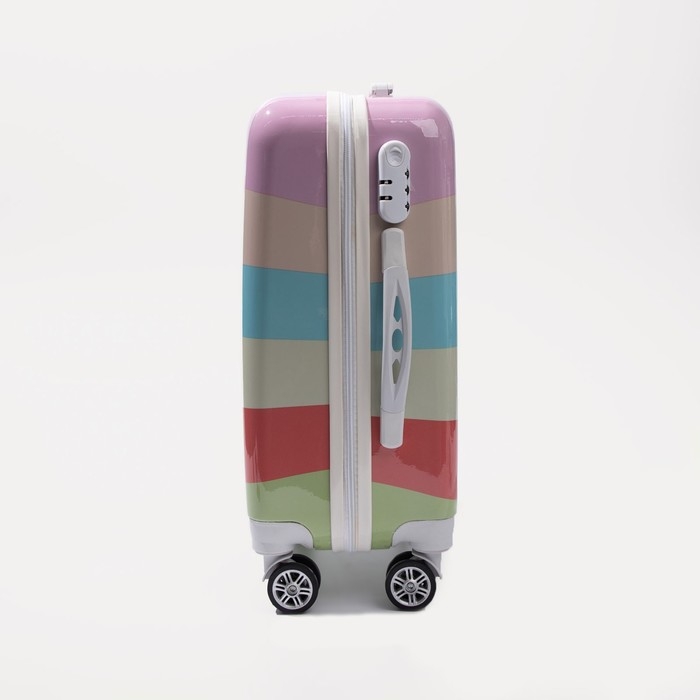 Чемодан малый 36 л (S), отдел на молнии, кодовый замок, цвет разноцветный Чемодан малый 36 л (S), отдел на молнии, кодовый замок, цвет разноцветный