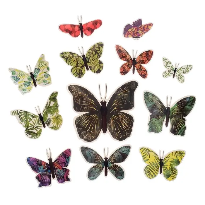 Набор магнитов на холодильник «Листья», 12 шт., картон, h=4-10 см Набор магнитов на холодильник «Листья», 12 шт., картон, h=4-10 см