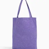 Сумка - шоппер, без застёжки, однотонная, 33&times;0.5&times;38 см, сиреневая