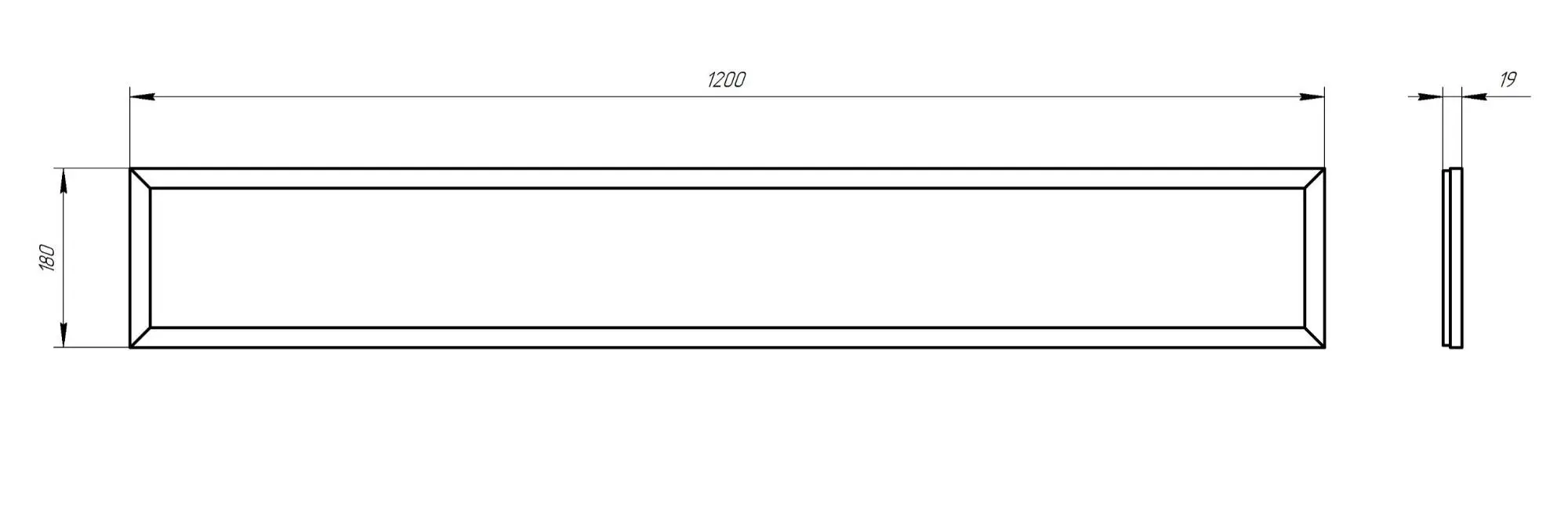 Светильник&nbsp;светодиодный ДВО/ДПО&nbsp;SPO-7-50-6K-P&nbsp;50Вт&nbsp;5040Лм&nbsp;6500К&nbsp;1200х180&nbsp;призма