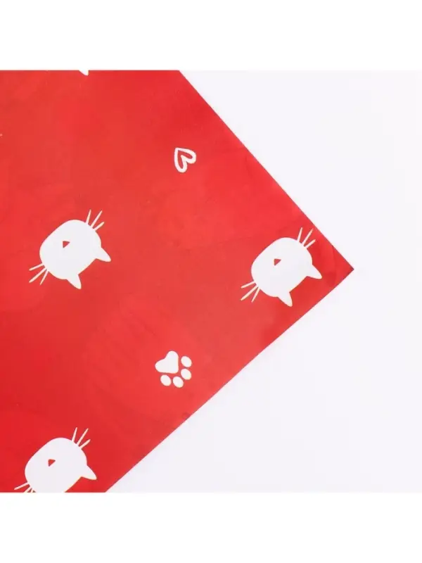 Бумага упаковочная глянцевая двухсторонняя &laquo;Коты&raquo;, 70&times;100 см