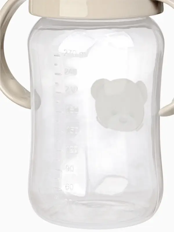 Поильник - непроливайка Baby Bear с силиконовым носиком, 270 мл., бежевый Mum&Baby