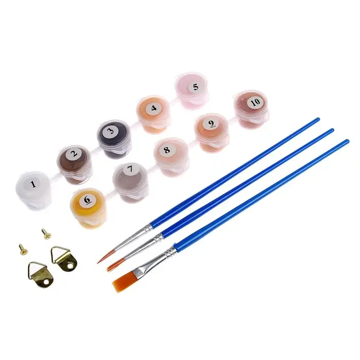 Картина по номерам на холсте с подрамником &laquo;Мопс&raquo;, 20&times;30 см