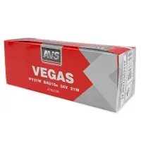 Лампа AVS Vegas 24V. PY21W(BAU15S) "orange" смещ.штифт BOX 10шт.