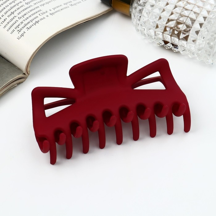 Краб для волос Краб для волос "Классика" геометрия матовый, 11 см, микс