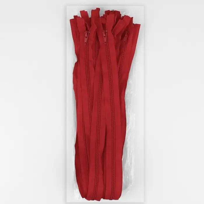 Молния «Спираль», №5, разъёмная, замок автомат, 80 см, красная Молния «Спираль», №5, разъёмная, замок автомат, 80 см, красная