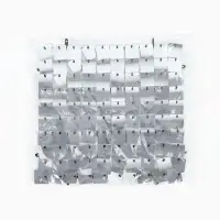 Панель с пайетками для фотозоны 30&times;30 см, серебристый