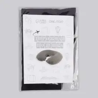 Подушка надувная для шеи, дорожная, 42&times;26.5 см, синяя