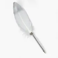 Ручка с пером МИКС, чёрная паста, длина 25 см