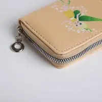 Кошелёк на молнии &laquo;Фея земли&raquo;, отдел для карт, для монет, бежевый