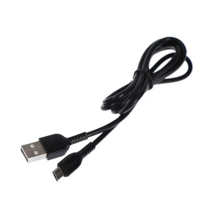 Кабель Hoco X20, microUSB - USB, 2.4 А, 1 м, PVC оплетка, чёрный