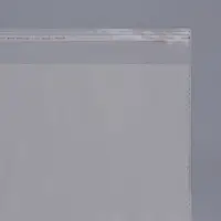 Пакет БОПП с клеевым клапаном, прозрачный для фасовки и упаковки, 51×63/4 см, 30 мкм