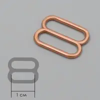 Регулятор для бретелей, металлический, 10 мм, 20 шт., цвет золотой