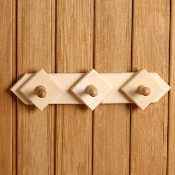 Вешалка 3 крючка, липа Вешалка 3 крючка, липа "Добропаровъ"