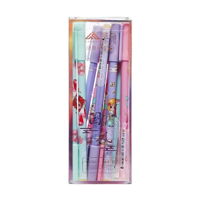 Ручка гелевая 0.35 мм, синий, корпус МИКС, со стираемыми чернилами «Девочка/Зайка» Ручка гелевая 0.35 мм, синий, корпус МИКС, со стираемыми чернилами «Девочка/Зайка»