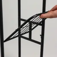 Подставка для цветов Greengo, 3 полки, 43&times;22&times;57 см, напольная, металл, чёрная