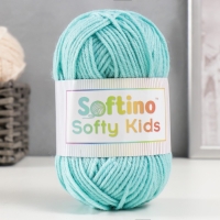 Пряжа 100% акрил "Softy Kids" 90м ±5м 50 гр цвет 16 ярко-голубой