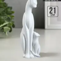 Фигурка гипс &laquo;Кошка с котенком&raquo;, 21&times;7&times;7 см